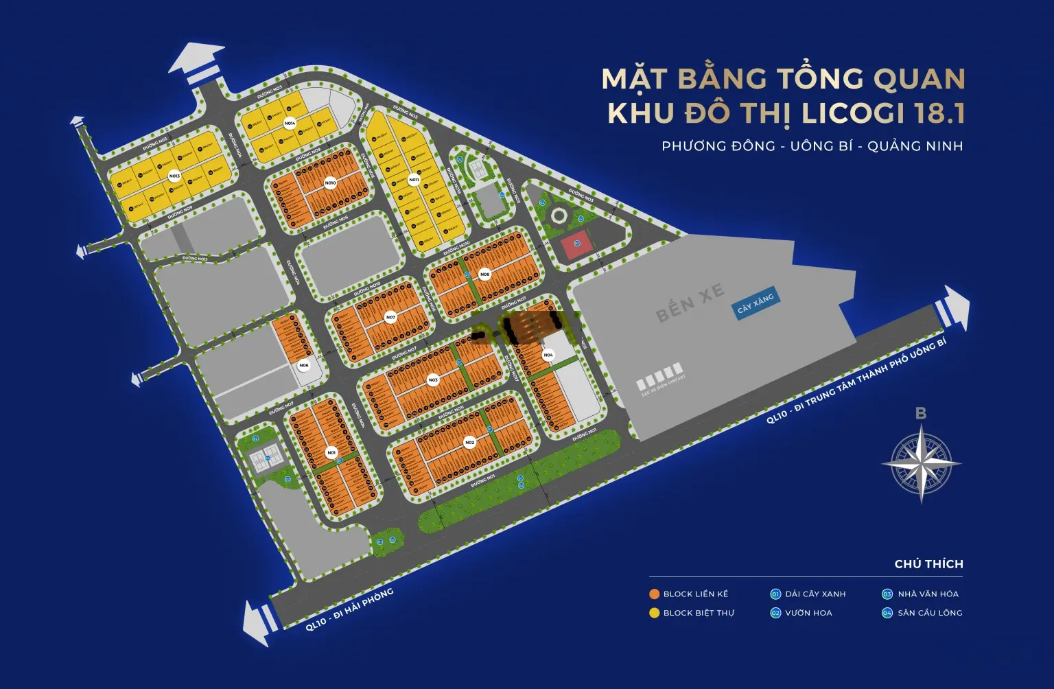 Bán đất nền đẹp hàng top của dự án giá 4 tỷ VND tại Uông Bí, Quảng Ninh