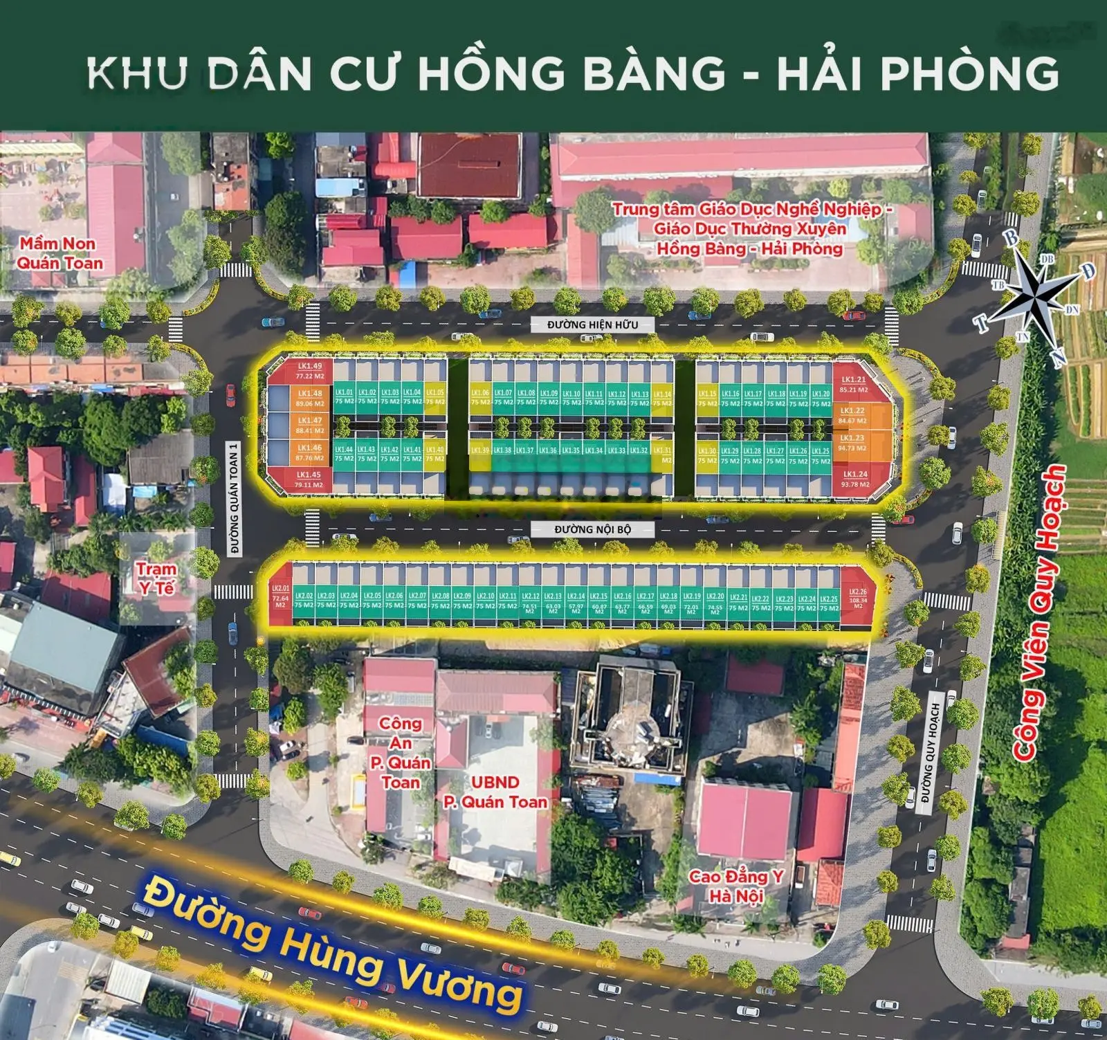 Bán shophouse 5 tầng dự án Hồng Bàng Midtown Quán Toan giá đầu tư f0