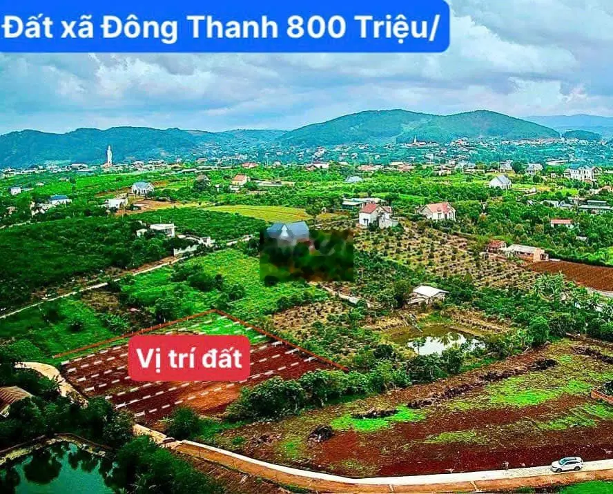 Đất Thổ Cư xã Đông Thanh sát nhập Đà Lạt 2,4 Triệu/m2 , view đẹp