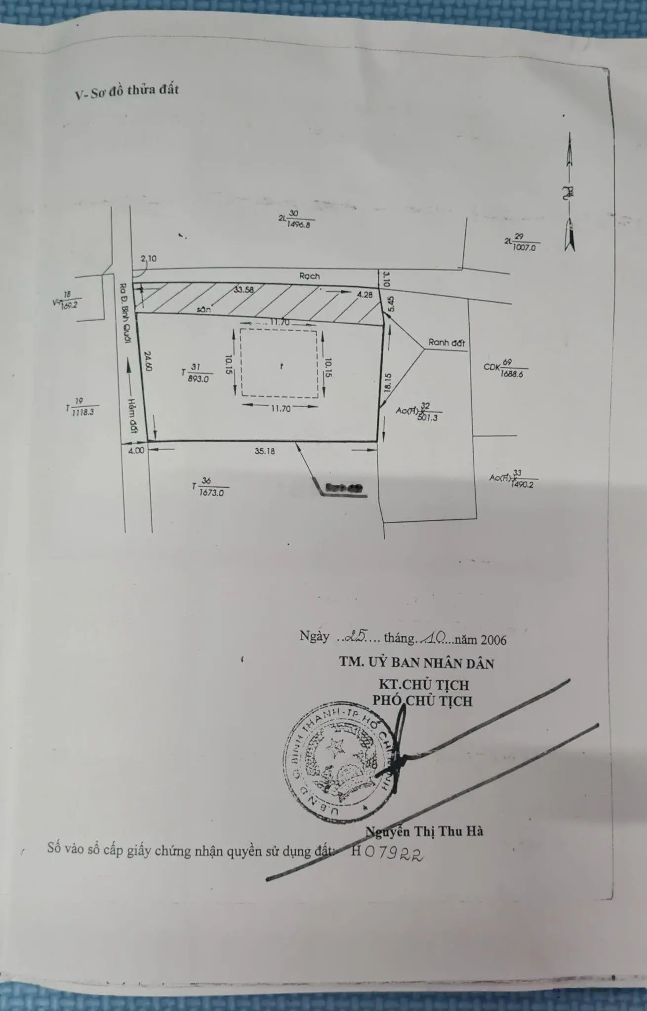 Gia đình cần bán biệt thự 705m2 Khu Bình Quới p28