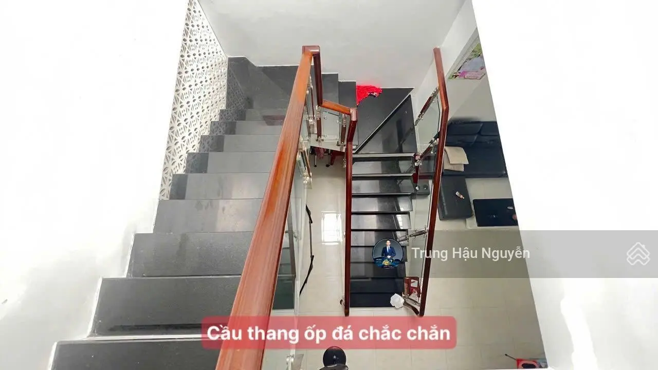 Nhà khu dân cư An Bình gần công viên, 5x20m 1 trệt 1 lầu, hoàn thiện còn mới đẹp, lộ 7m5, sổ hồng