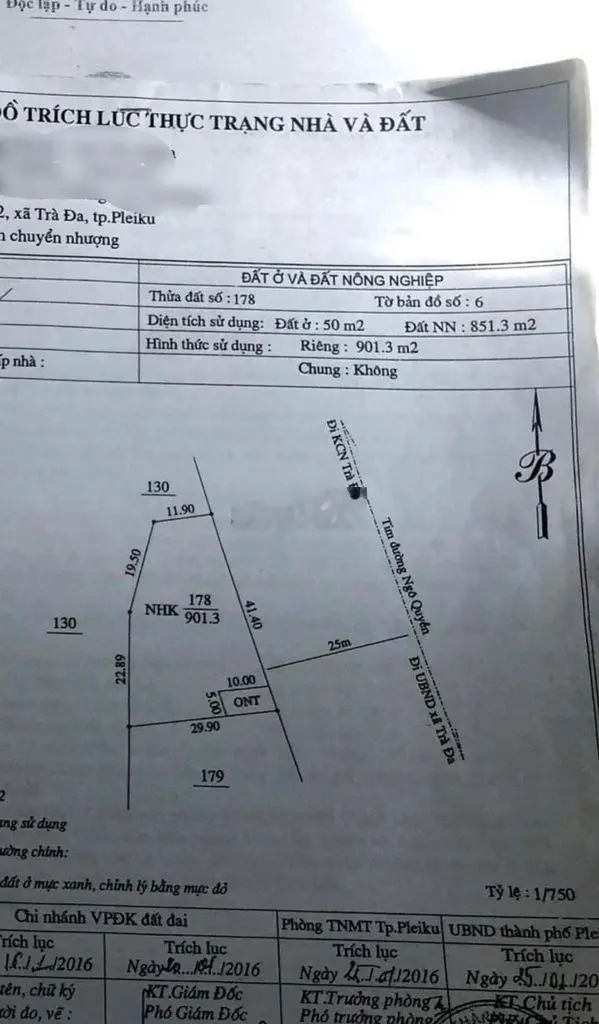 Chính chủ bán gấp bán lỗ đất trung tâm Tp Pleiku