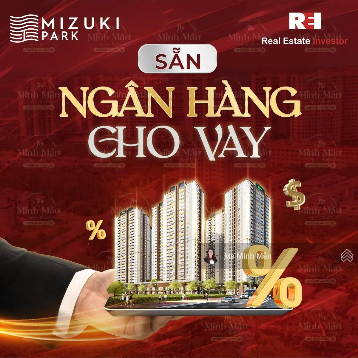 Bán rẻ căn hộ 2 phòng ngủ Nam Long, Căn hộ Mizuki Park Nhật Bản, sổ hồng cầm tay, công chứng ở ngay