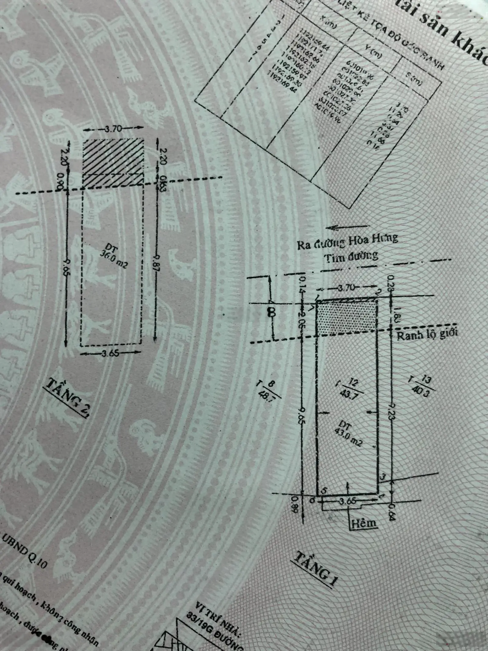 Bán nhà riêng tại hẻm 83 Đường Hòa Hưng, P12, Q10, 7,6 tỷ, 43m2, giá tốt