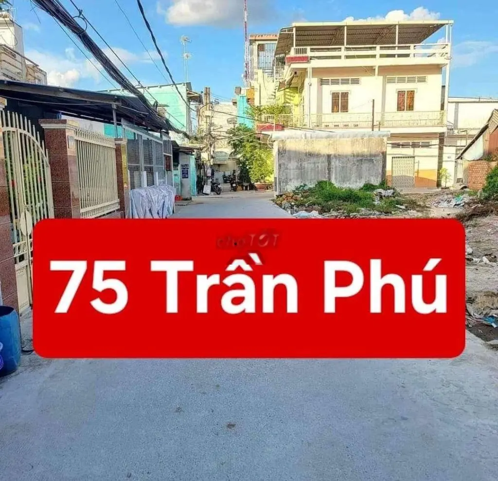 Nền thổ cư - trục chính hẻm 75 trần phú