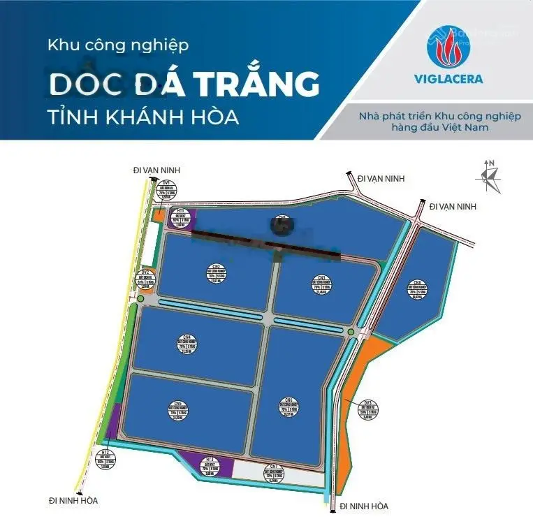 Bán lô đất thổ 189,6m2 đối diện khu công nghiệp Dốc đá Trắng, Vạn Hưng, Vạn Ninh giá rẻ chỉ 1,2 tỷ