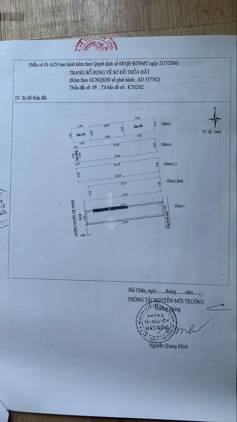 Bán nhà 6 tầng đường Nguyễn Chí Thanh - Hải Châu - Đà Nẵng - diện tích 125m2 - giá 20 tỷ