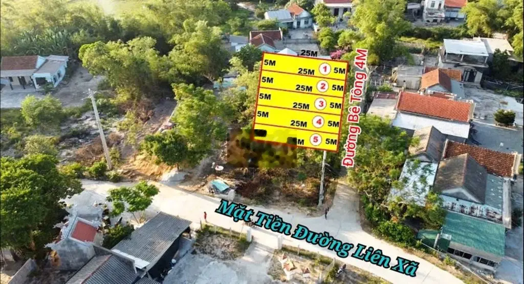 Mở bán Block 4 lô liền kề cách chợ Diên Đại 1.7Km, 5x25M giá chỉ 465tr