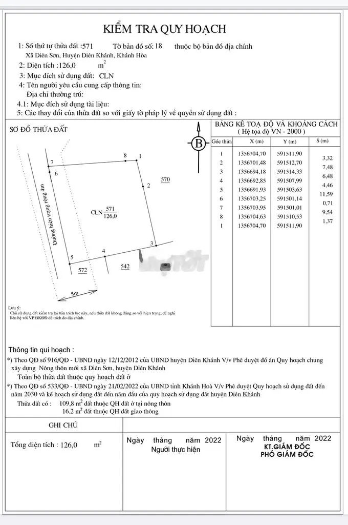 1 trệt, 1 lầu, 126m2, 3 PN, 2 WC tại Diên Sơn (cách Đồng Khởi 20m)