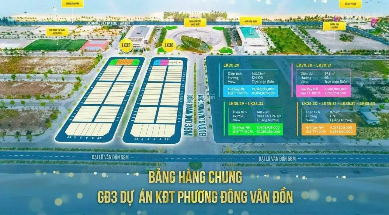 Bán đất nền tại Phương Đông, Vân Đồn, Quảng Ninh. Diện tích 87,5m2, giá 3,7 tỷ