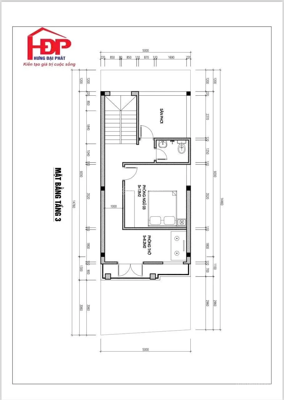 Bán nhà 73m2 x 3 tầng mẫu biệt thự sau nhà mặt đường tại Đặng Cương, ô tô để trong sân