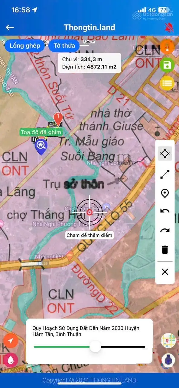 Đất 4 sào (phủ hồng) Hà Lãng, Thắng Hải giá 3 tỷ