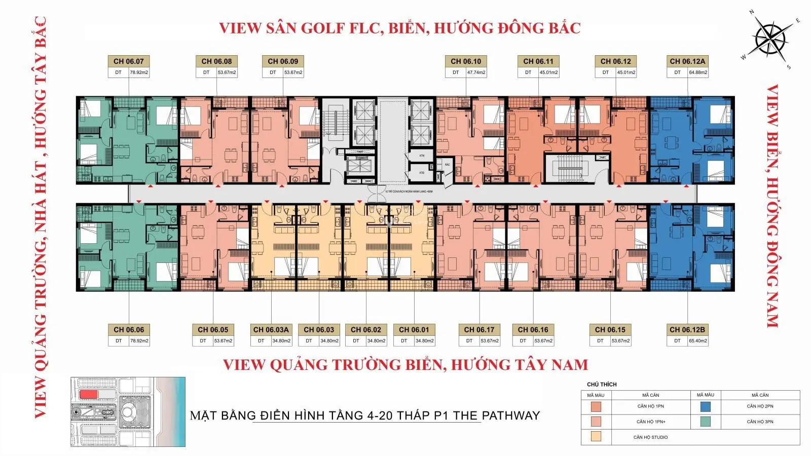 Bán gấp căn hộ chung cư tầng 9 rất đẹp view quảng trường và biển Sầm Sơn Thanh Hóa