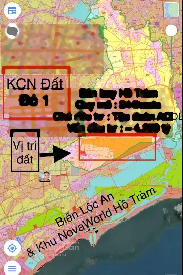 Bán gấp 445m2 thổ cư 100m2. Đối diện sân bay Lộc An Hồ Tràm. Ra biển Lộc An 3km