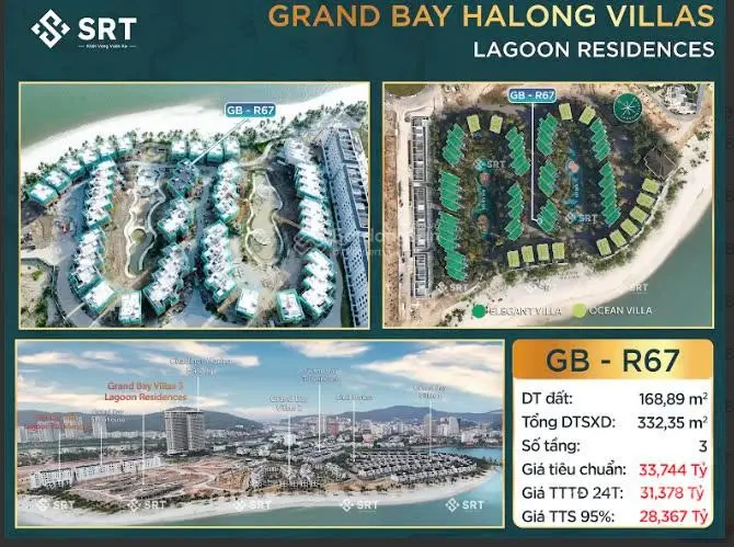 Bán xuất ngoại giao ck 16% biển thự biển HL Lagoon Residences tầm nhìn trực vịnh sống cạnh kì quan