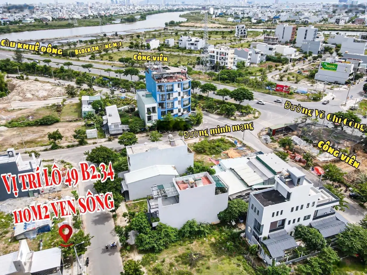 110m2 đường 7,5m Khu ĐT Võ Chí Công nối dài 32xx ven sông thoáng mát