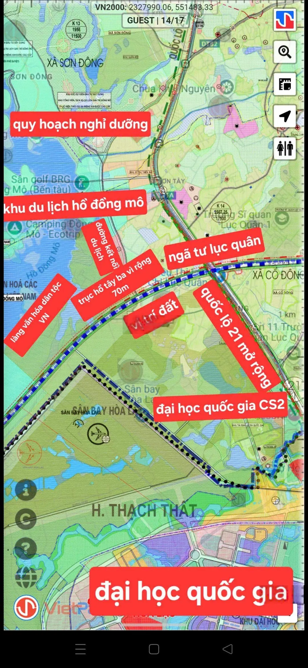 chính chủ cần bán khu đất gần đại học quốc gia gần Ngã Tư lục quân, vị trí đẹp gần đường Hồ Tây Ba