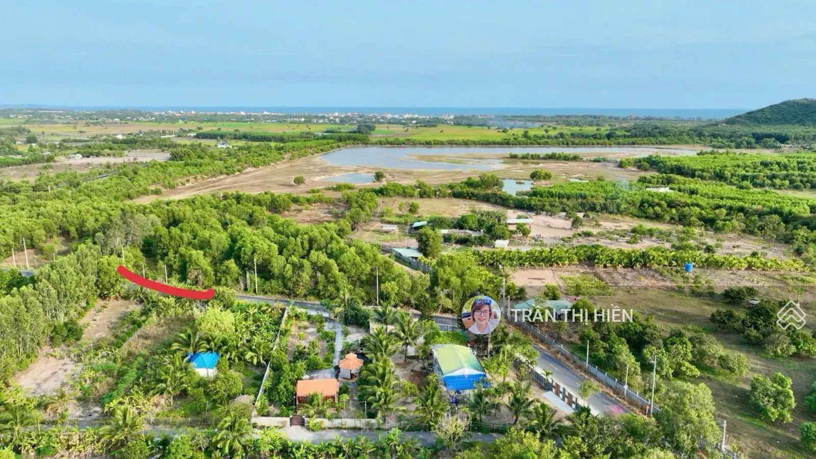 Long Mỹ - Đối Diện Hồ Sở Bông - View Núi Minh Đạm; cách Lan Rừng Resort chỉ 2Km - 20x42m