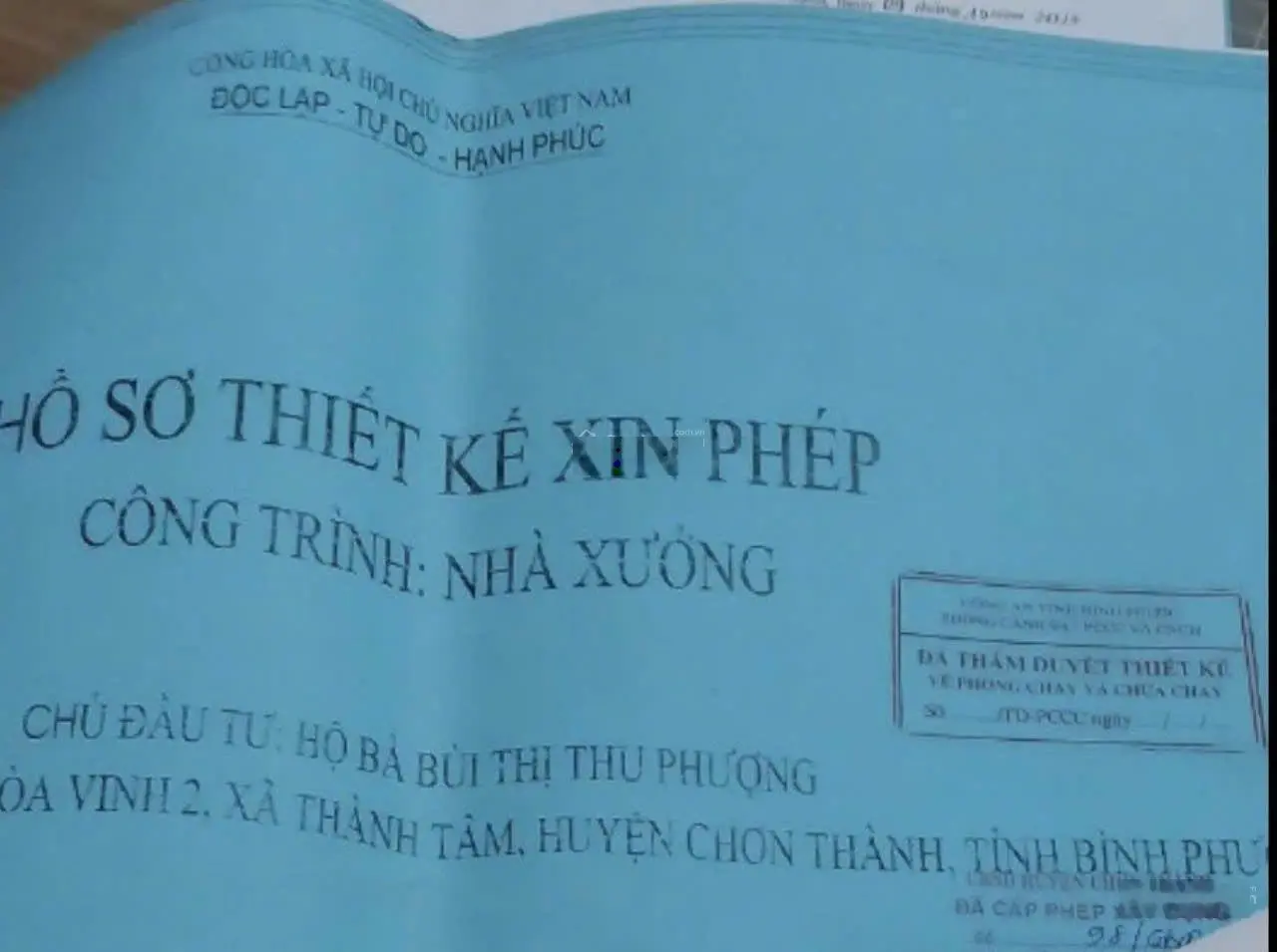 Bán 8300m2 nhà xưởng có 3000SKC tại Thành Tâm - Chơn Thành - BP giá 11 tỷ. Lh 0915 842 ***