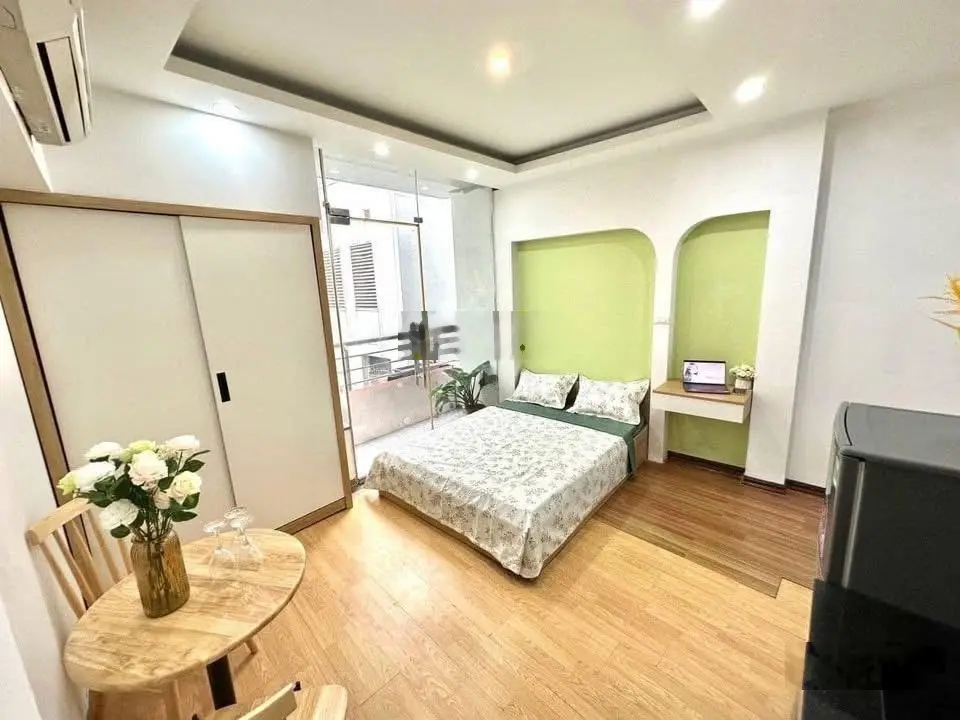 Bán tòa Apartment gần trường Chu Văn An_DT76m2x8T_14phòng_oto qua nhà_mặt ngõ thông_Giá 16.5 Tỷ