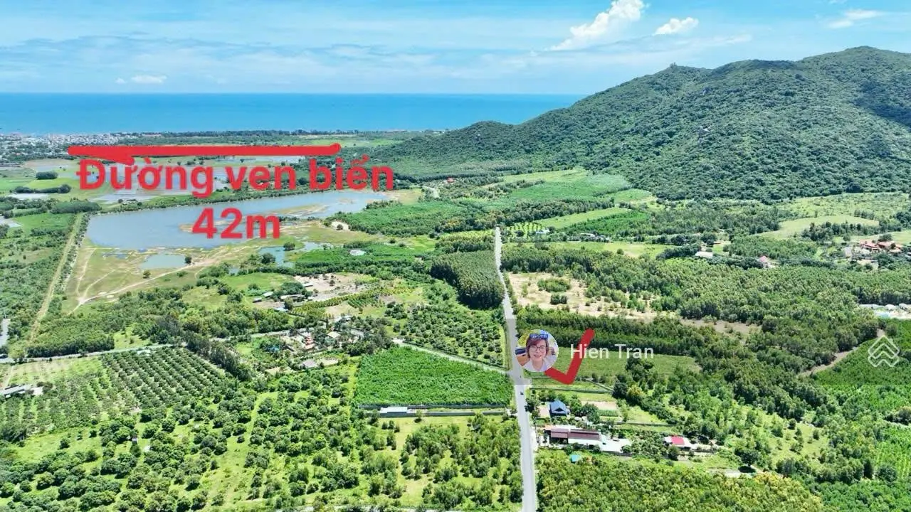 Long Mỹ view núi Minh Đạm - 240m2 - góc 2 mặt tiền, đã xây rào kiên cố, cách biển chỉ 2km