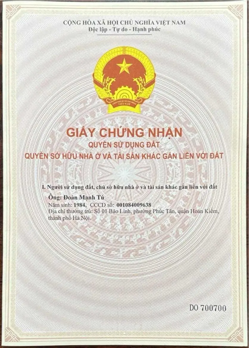 Bán nhà giá rẻ tại đường Yên Ngưu, Thanh Trì, Hà Nội