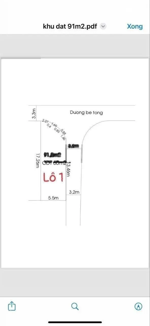 Hàng hiếm bán gấp đất đường xe tải 1 sẹc đường DX 122 DT 5m*17m TC 60m2