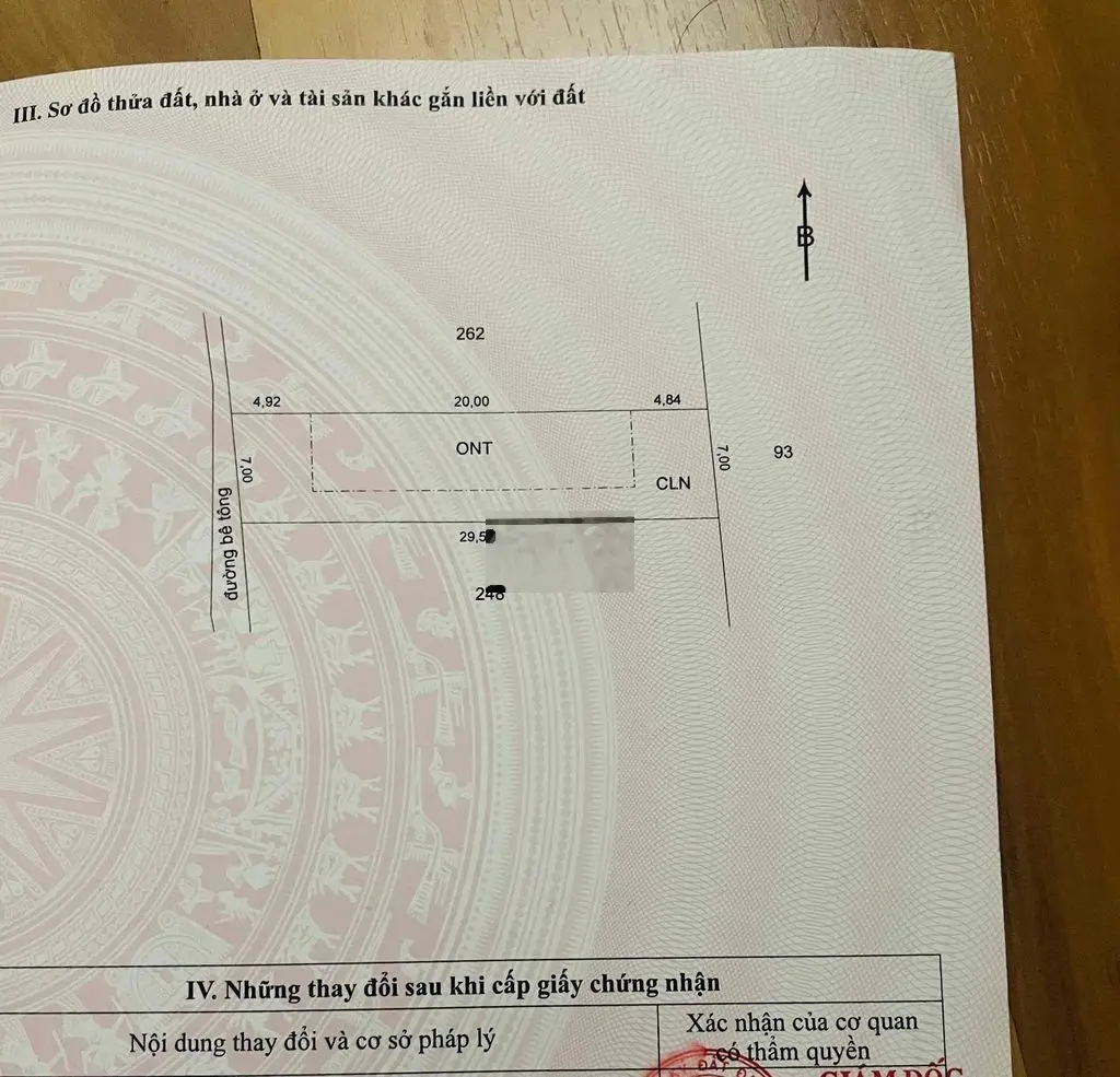 bán đát sổ hồng thổ cư Gò Công Tây