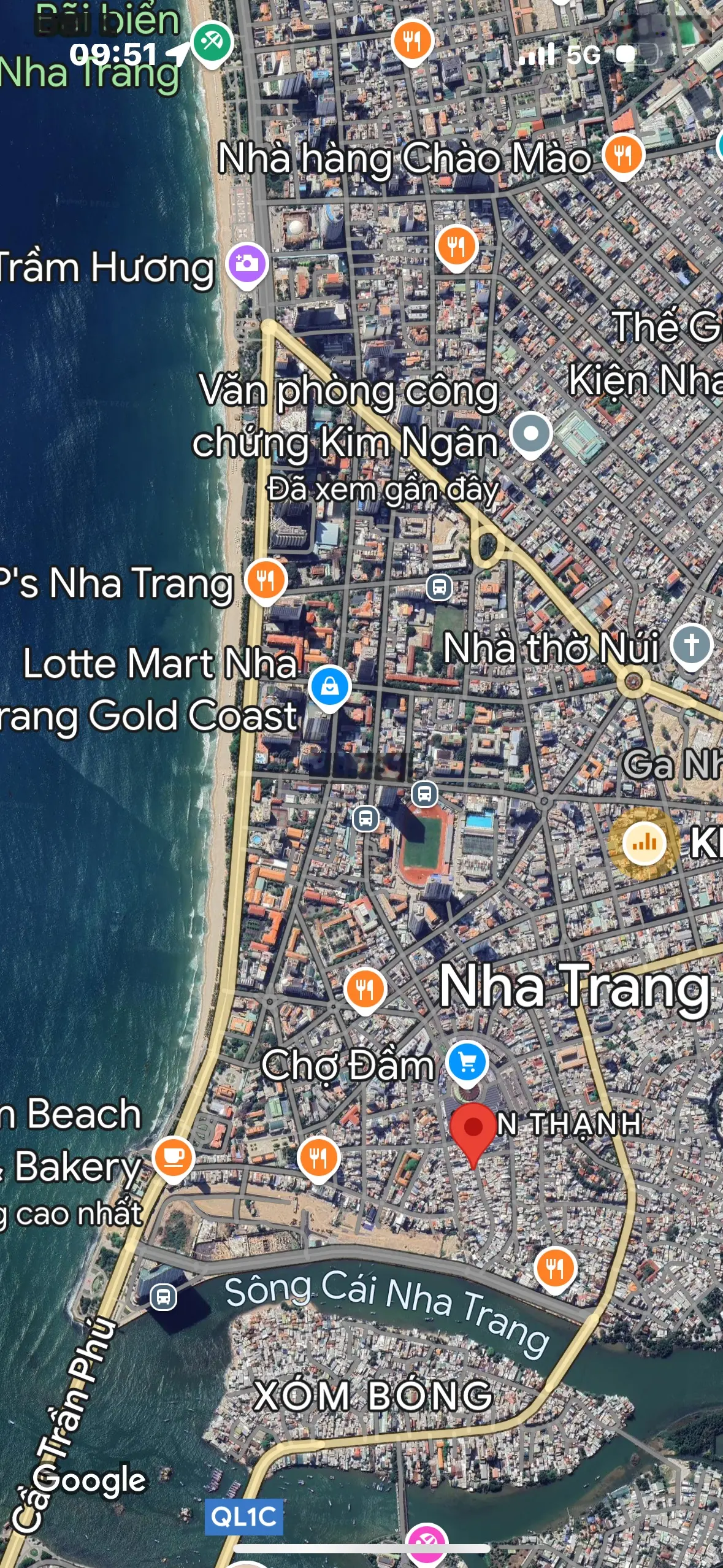 Bán Nhà 01 trệt 01 mê giả, mặt tiền Đường Trân Trang, phường vạn Thạnh, TP Nha Trang DT : 60,5m2.