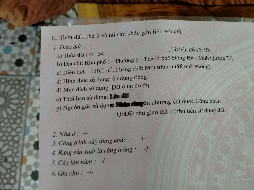 Bán nhà Đông Hà