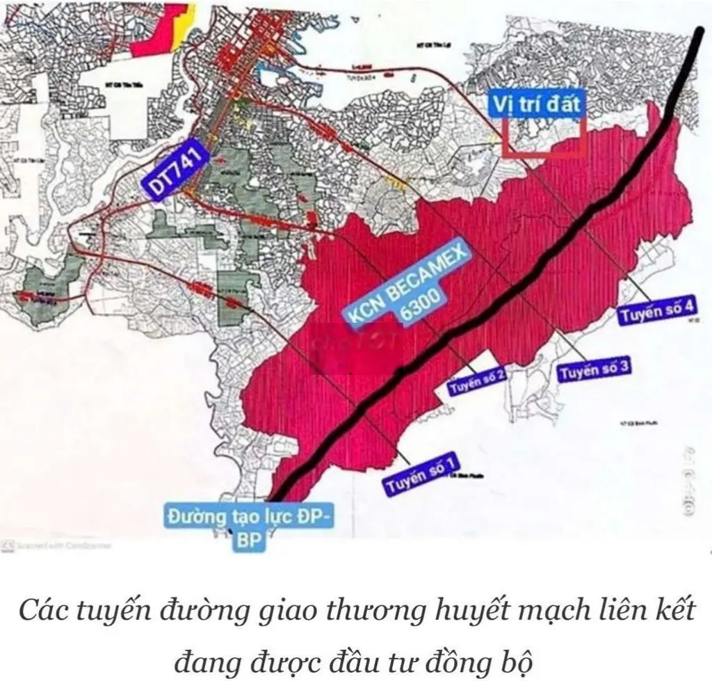 Lô 1164m góc 2 mặt tiền khu trung tâm đồng phú bình phước cực đẹp