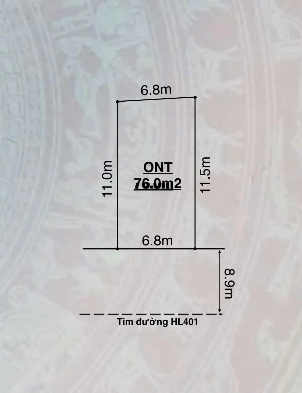 Mặt đường 401 - Minh Tân - Kiến Thụy - Hải Phòng chỉ 1tỷ550