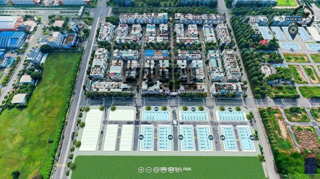 Nhà phố thương mại Uni Complex 2 mặt tiền đường