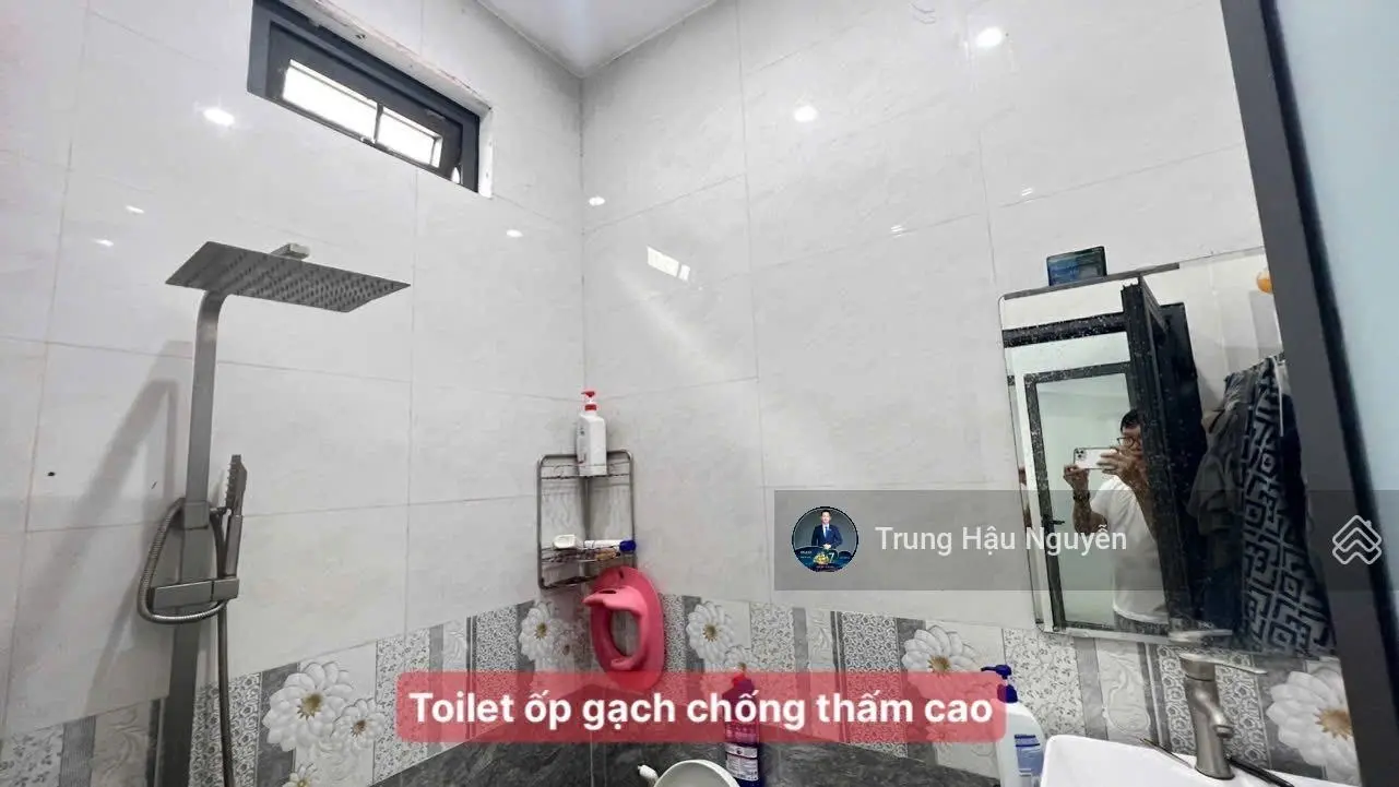 Nhà khu dân cư An Bình gần công viên, 5x20m 1 trệt 1 lầu, hoàn thiện còn mới đẹp, lộ 7m5, sổ hồng