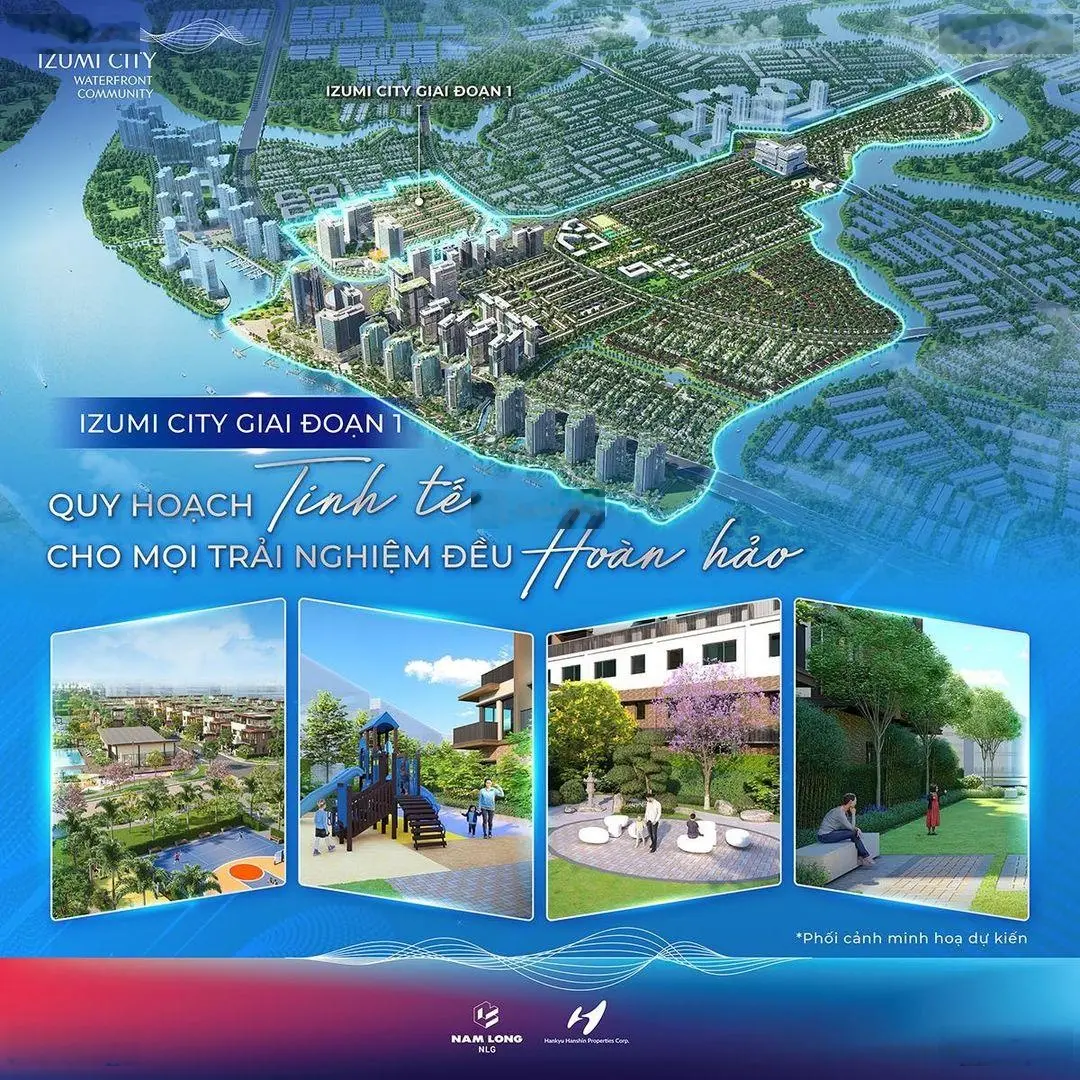 Giỏ hàng chủ đầu tư Izumi City - Nam Long Đồng Nai từ 6 tỷ 2