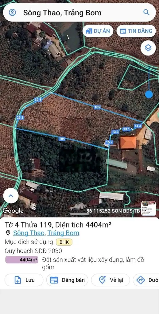 🔥🔥🔥 Cần bán gấp 4 sào 4400m mặt tiền đường liên xã.