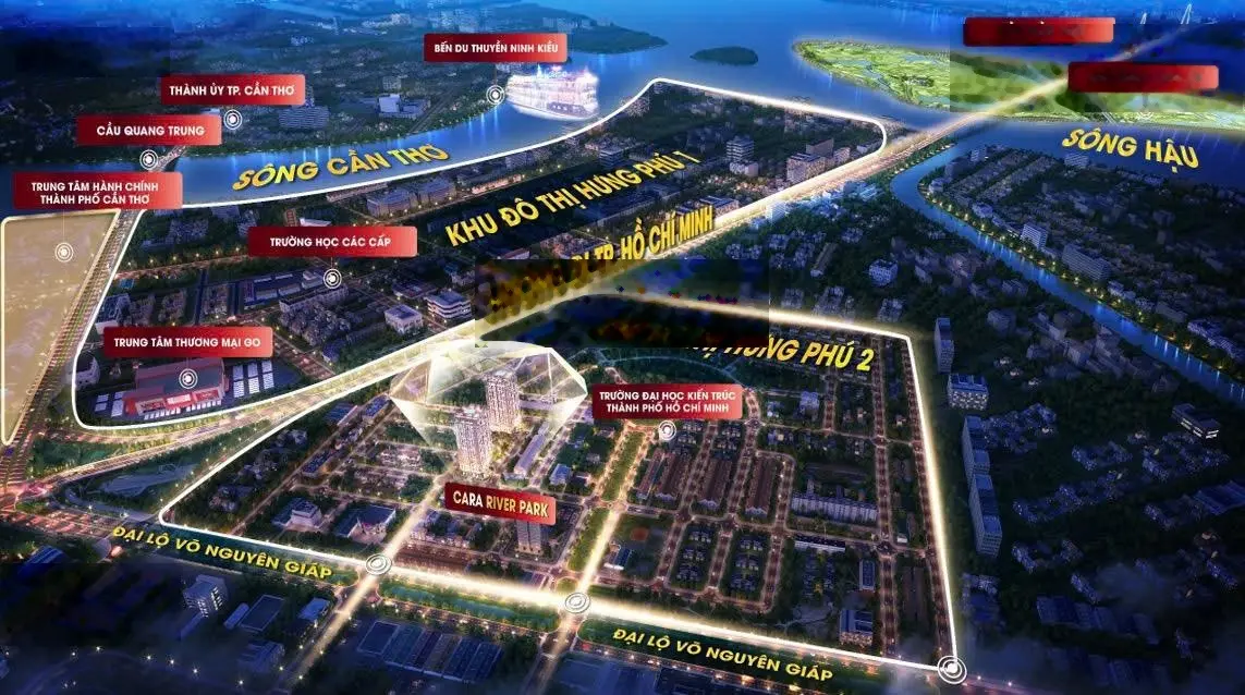 Chung cư Cara River Park TP Cần Thơ, nhận cho thuê lại 3 năm chiết khấu hơn 18% LH: 0989 524 ***