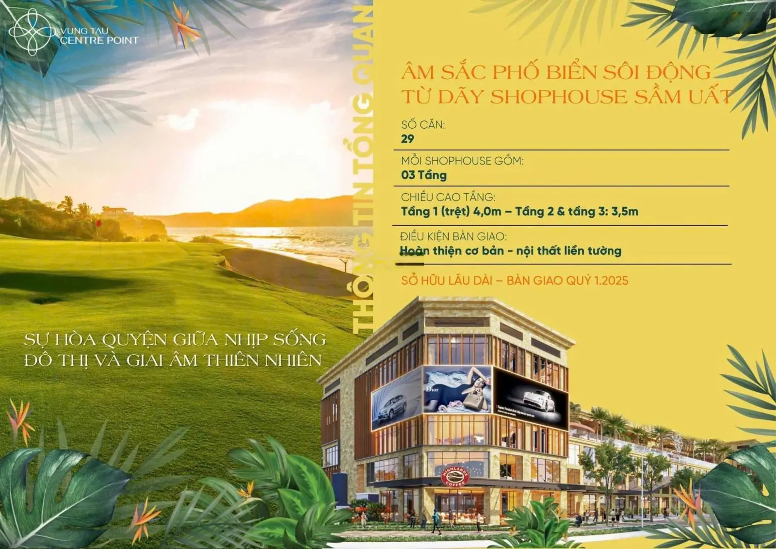 Shophouse Vung Tau Centre Point, 52 triệu / m2, 207 m2, 3PN, 3WC - Mu a trực tiếp hàng CĐT