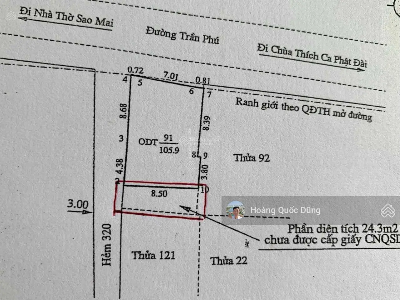 Bán đất View Biển góc 2 mặt tiền đường Trần Phú, P. 5, TP. Vũng Tàu. 130m2 ngang 8,5m. Giá 15,5 tỷ