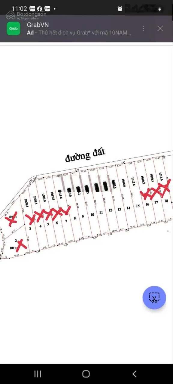 Bán 1000m2 ngay chợ Thạnh Bình 200tr hết đất