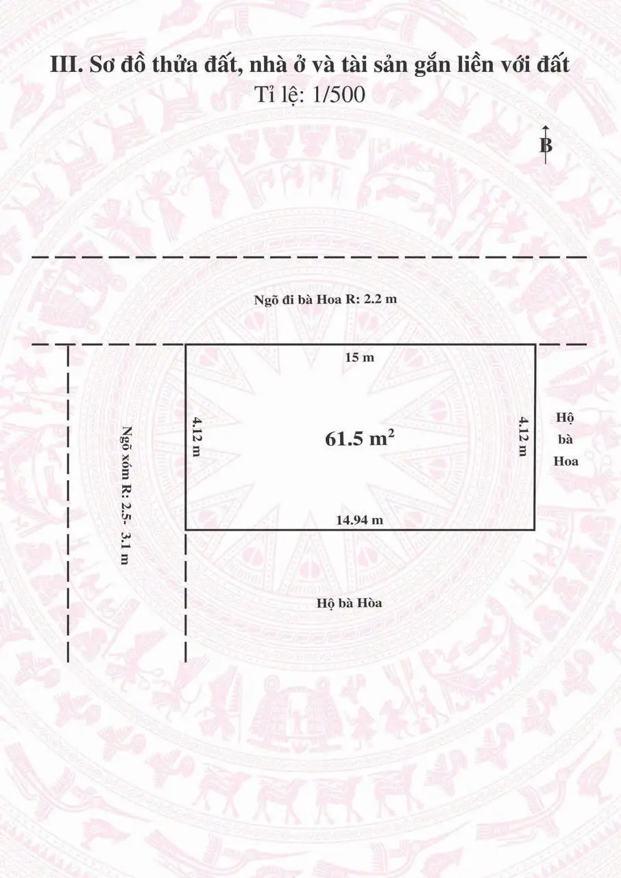 Lô đất ô tô tại Hoa Động rẻ nhất Hoa Động DT 61,5m2 giá hơn 900 triệu. Đức: 0383 196 ***Zalo)