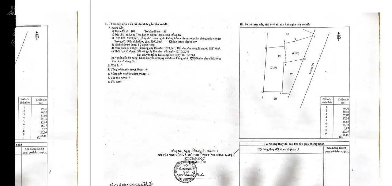 Cần bán vài lô đất 2MT trước sau Huỳnh Thúc Kháng (D9), thổ cư, sát cụm KCN Nhơn Trạch & dự án HUD