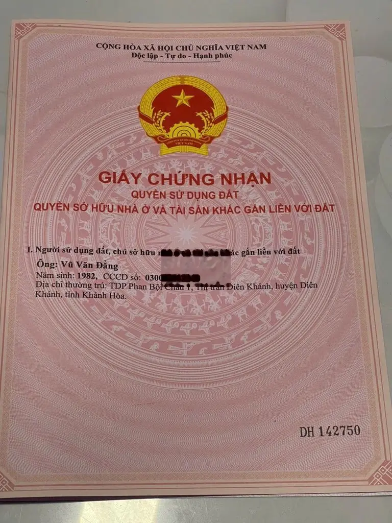 Bán Đất Thôn 4 Diên Phú , Diên Khánh, Khánh Hòa