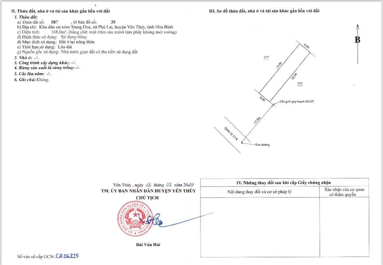 Đất nền đầu tư Quốc Lộ 12B, Phú Lai, Yên Thủy, Hòa Bình, 11,2 triệu / m2, 168 m2, giá ưu đãi hot