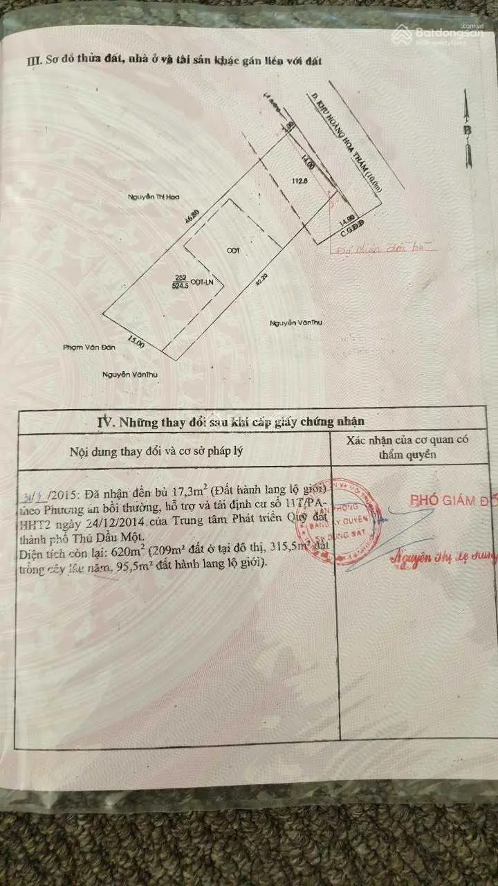 Mặt tiền kinh doanh Hoàng Hoa Thám ngay đại học Bình Dương, 14x45 thổ cư 209m giá tốt 21 tỷ