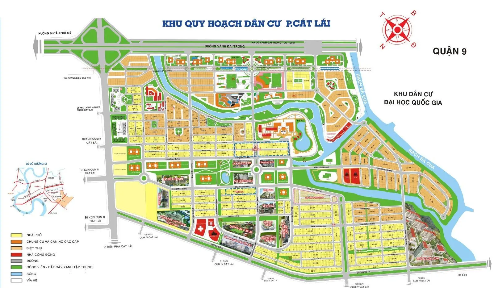 Cần tiền bán gấp lô đất sổ đỏ sát trường đại học UMT tại cát lái.Quận 2.DT 6x20m(120m2)giá 55tr/m2.