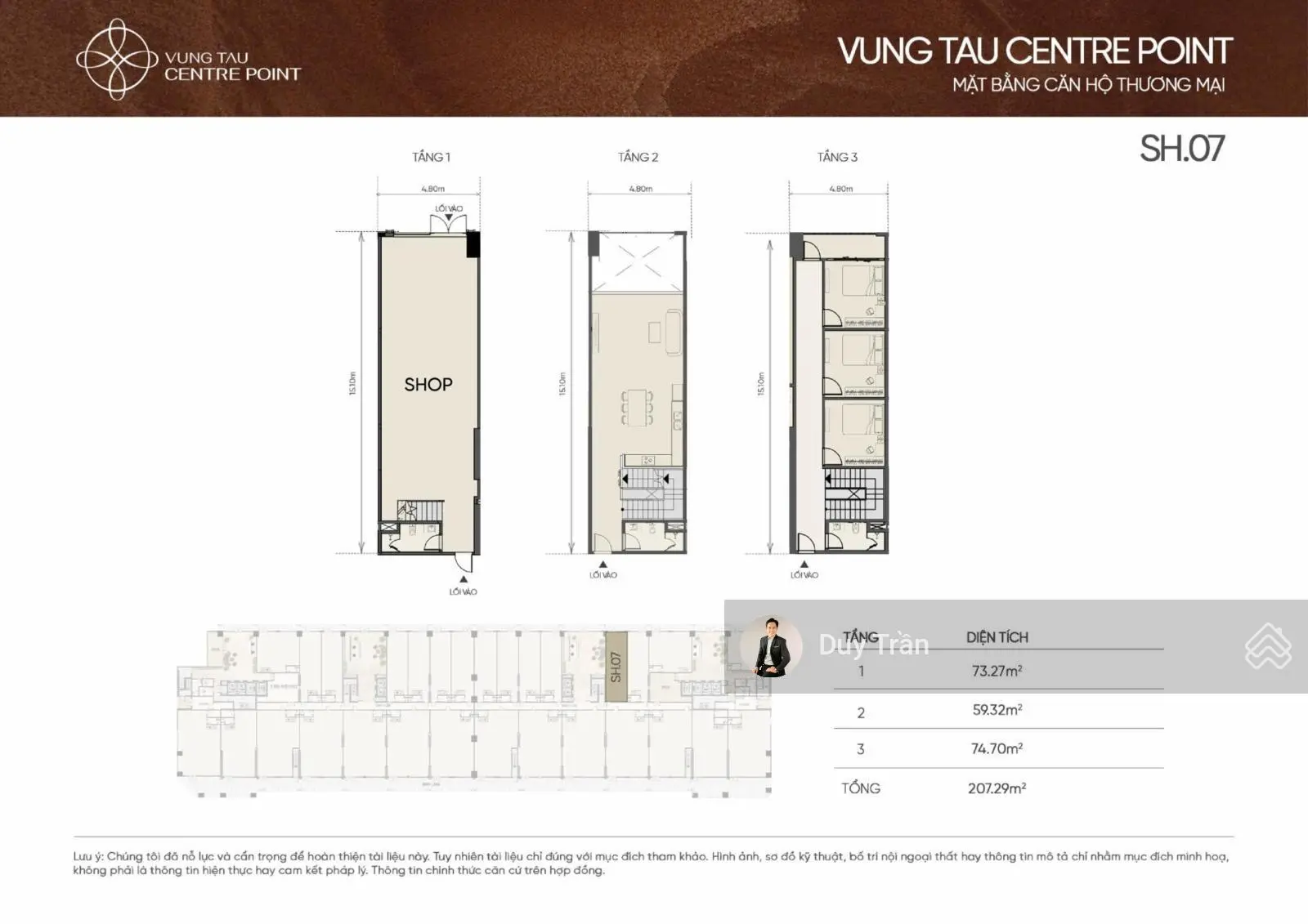 Bán shophouse tại Vũng Tàu Centre Point, giá ưu đãi chỉ với 50 triệu / m2, diện tích 404 m2, 3 tầng