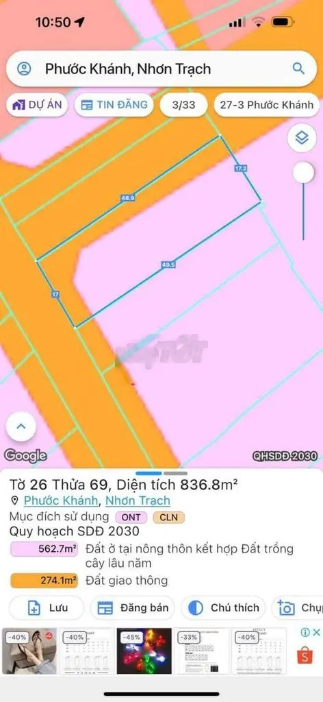 BÁN ĐẤT THỔ CƯ 2MT NHỰA - ĐANG CHO BÁCH HÓA XANH THUÊ 40TR/THÁNG !