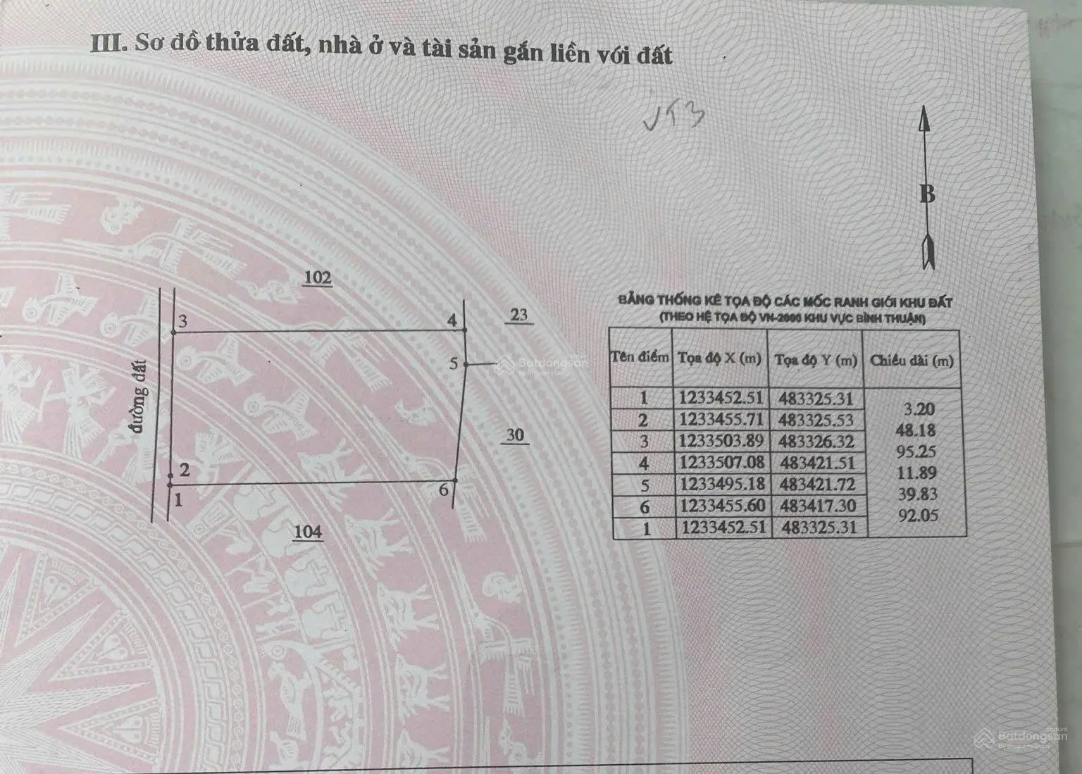 Lô đất 4831m2 ngay trung tâm khu farm Hòa Thắng, giá 1 triệu/m2, đất đẹp, đường sỏi