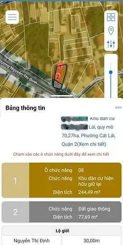 Bán đất Lô Góc 2 Mặt Tiền 64x Nguyễn Thị Định P.Cát Lái Quận 2 LG 30m